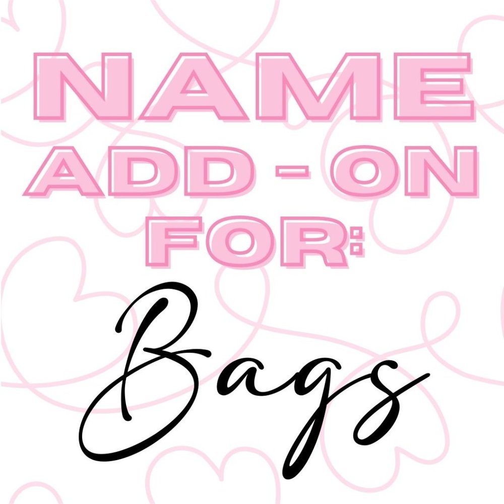 COPY - *Add On* Your Closet Name On The Back Of Our Bag